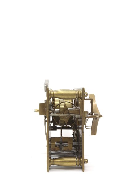 Das Uhrwerk einer Tischuhr, von oben, ca. 1660 von Pieter Visbach